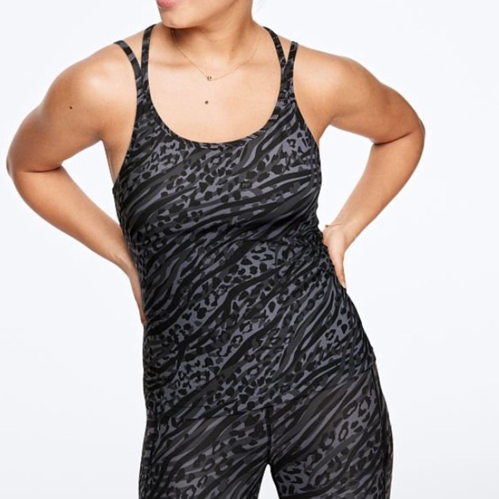 NEW Leopard Print Workout Top - Picture 1 of 4